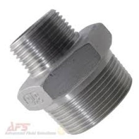 SS REDUCING HEX NIPPLE