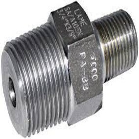 MS THREADED REDUCING HEX NIPPLE