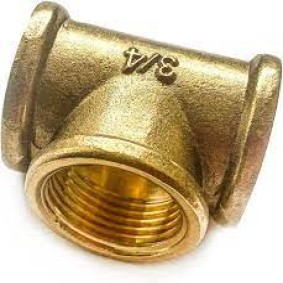 BRASS THREADED TEE