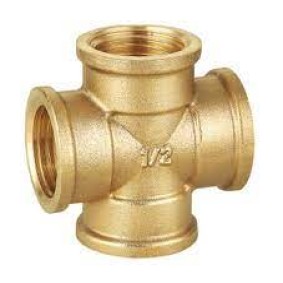 BRASS THREADED CROSS TEE